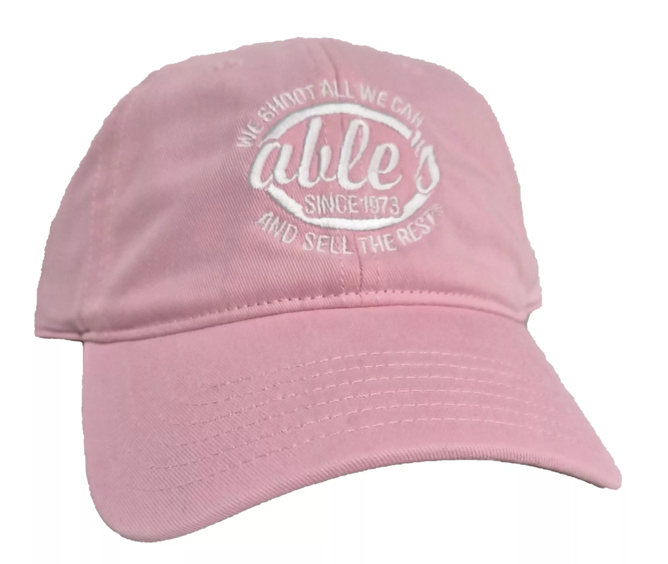 Able's Cap Full Fabric, Peached Cotton Twill, Pink, Hat (AC063)