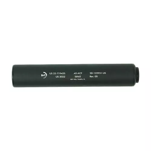 B&T Six45 Suppressor .45 ACP Black