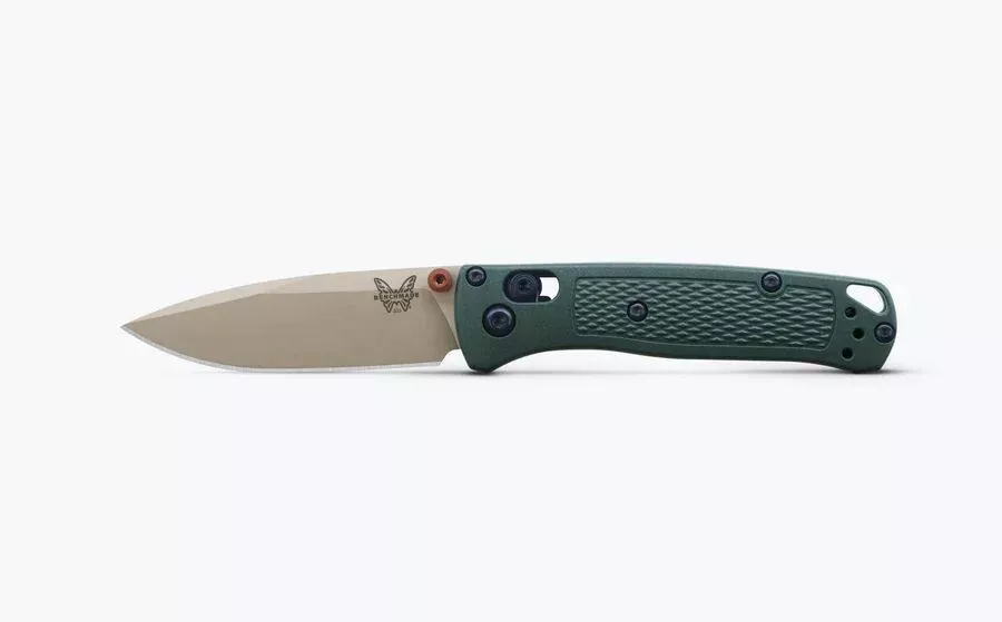 Benchmade Mini Bugout w/Tan Stainless Steel Plain Edge Drop Point Blade (533TN-2601)