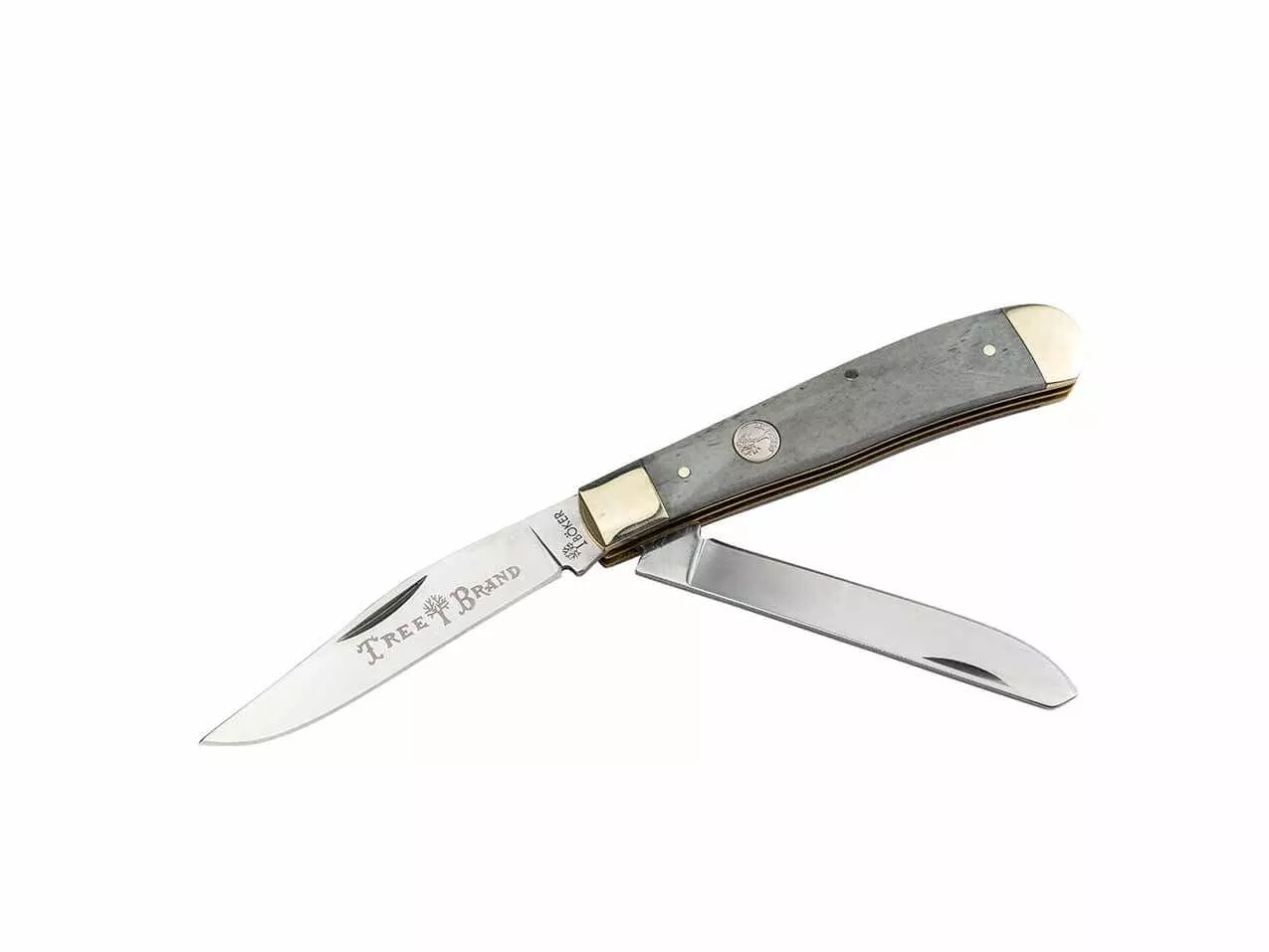 Boker Treebrand Trapper Folding Knife, Smooth Grey (110827)