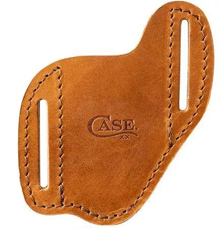 Case Knife Sheath Leather Med Brown Embossed (50308)