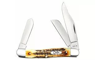CASE KNIVES 6.5 BONE STAG STOC