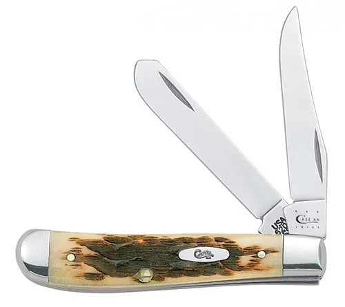 CASE KNIVES AMBER BONE SS PEAC