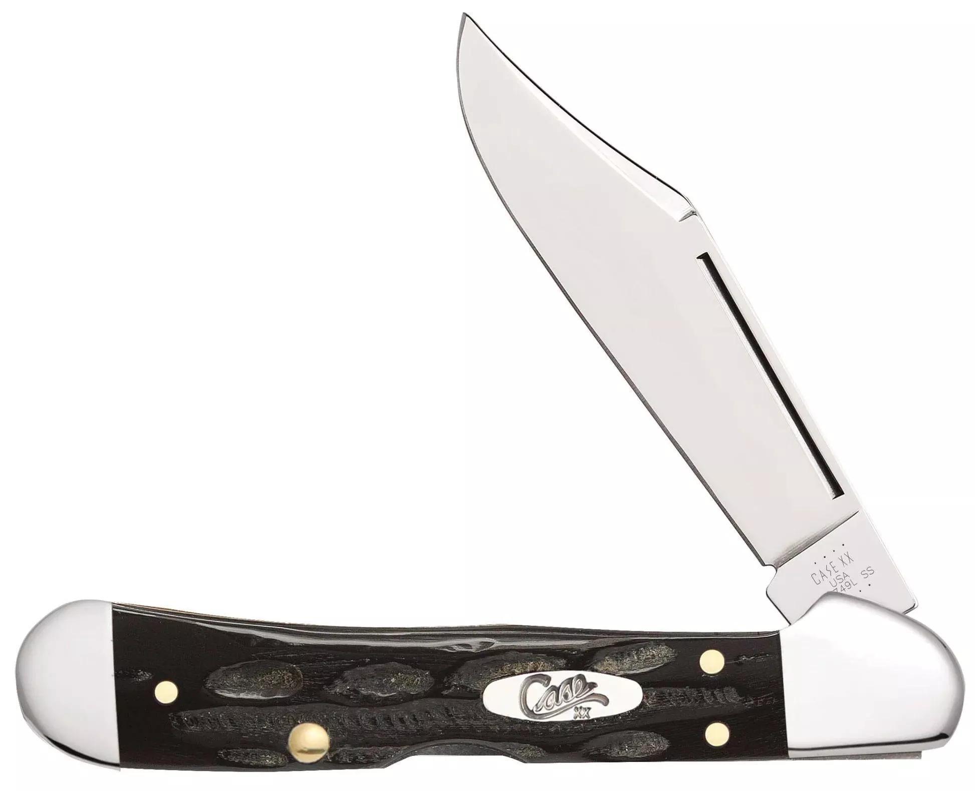 Case Knives Jigged Buffalo Horn Mini CopperLock (65022)