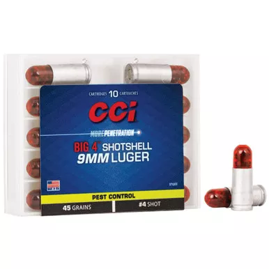 CCI 9MM #4 SHOTSHELL 10/200
