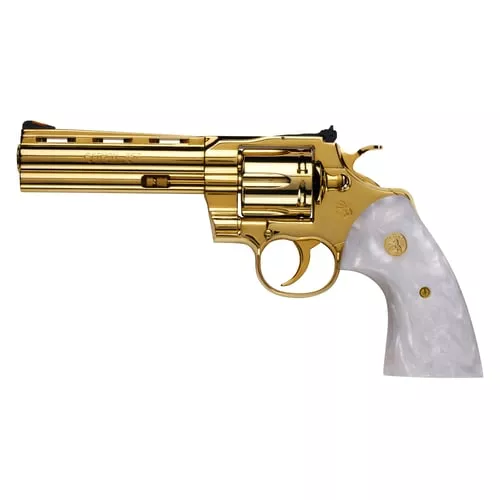 COLT PYTHON 357MAG 5" 6RD 24K GOLD