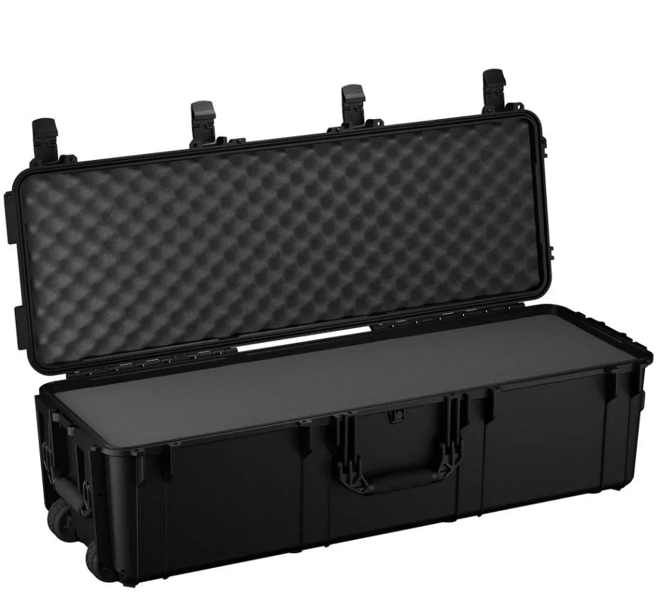 Condition 1 Hard Case 2191, 45" Long Trunk Case, Pluckable Foam, Wheels, Waterproof, Lockable, Black