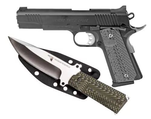 DE 1911 10MM 5" BLK W/KNIFE# |