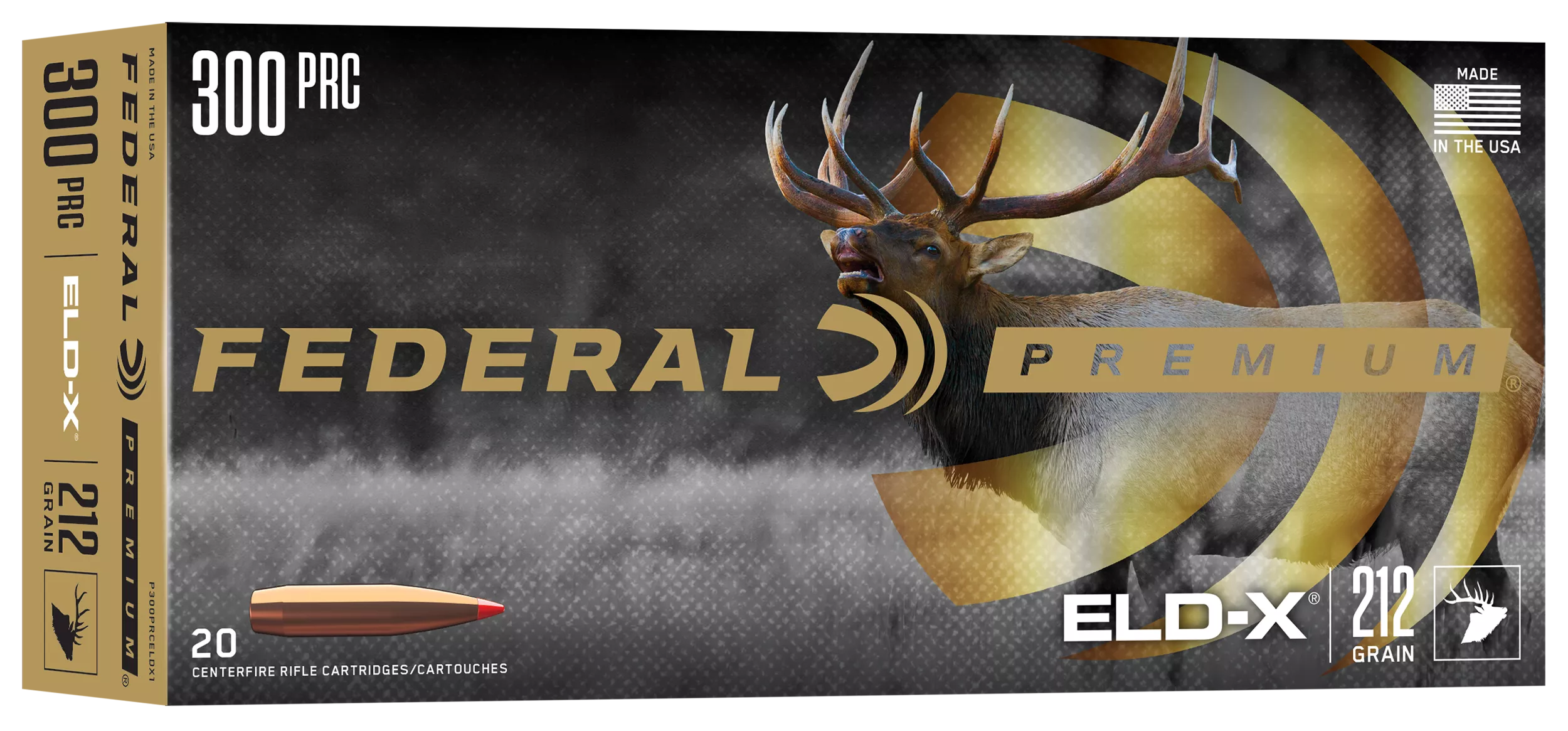 Federal, 300 PRC, ELD-X, 212GR, 20 Rd/bx
