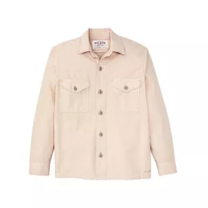 Filson Men's Field Shirt Jacket Washed Oatmeal Large
