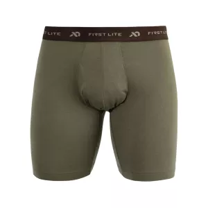 First Lite Men's Wick Game Boxer Briefs Conifer Medium
