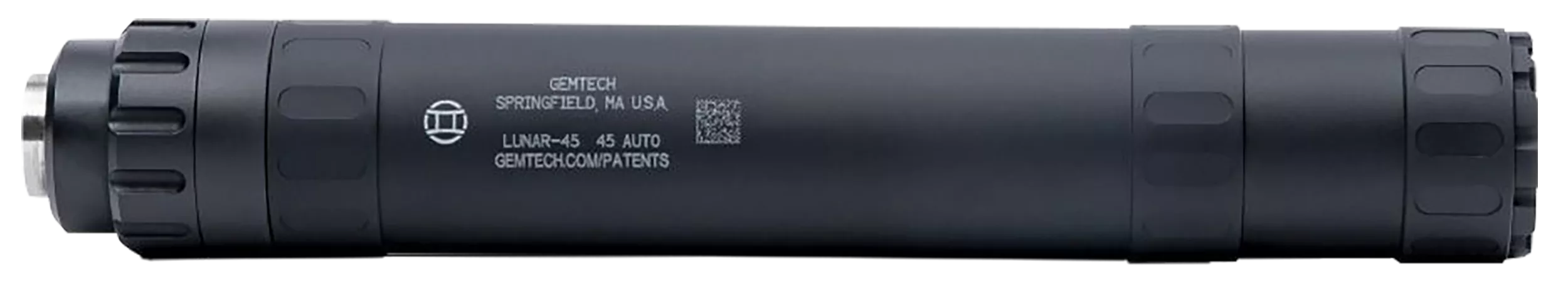 Gemtech Lunar 45 ACP Aluminum/Titanium Suppressor, Direct Thread