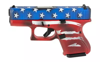 GLOCK 26 GEN5 9MM 10RD RWB BW FLAG