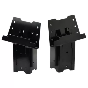 HME Elevated Blind Brackets Steel Black 4 Pack