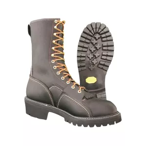 Hoffman Boots Composite Toe Dri-Line 10" Work Boots Leather Brown Men's 12 D