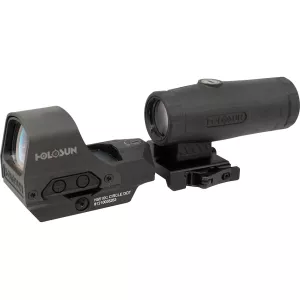 Holosun HS510C Reflex Red Dot Sight 1x Selectable Reticle Quick-Release Mount Solar/Battery Powered Matte Black