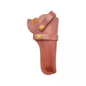 Hunter 1100 Snap-Off OWB Holster Right Hand Colt Python, Dan Wesson, S&W 586, 686 8.375" Leather Chestnut