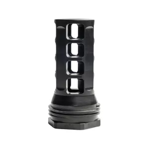 HUXWRX QD Muzzle Brake 338 Caliber 5/8"-24 Thread Black