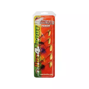Joe's Flies Hot For Trout Short Striker Multi Pack Inline Spinner Assorted Gold