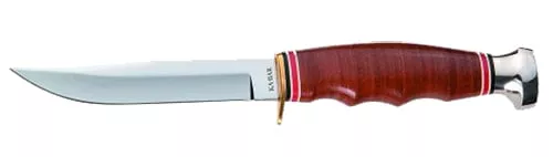 KA-BAR HUNTER 4" W/LEATHER SHE