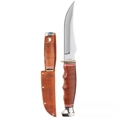 KA-BAR SKINNER 4.375" W/LEATHE