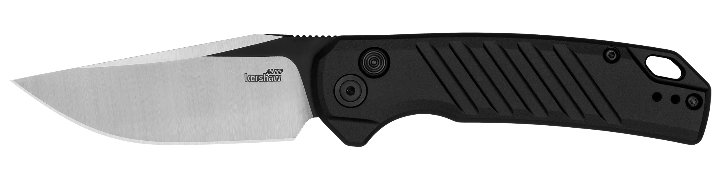 Kershaw Launch 22 Automatic Folding Knife, Plain Satin Blade, Black Handle (7305)