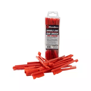 KleenBore Double End Red Nylon Utility Brush 20PK