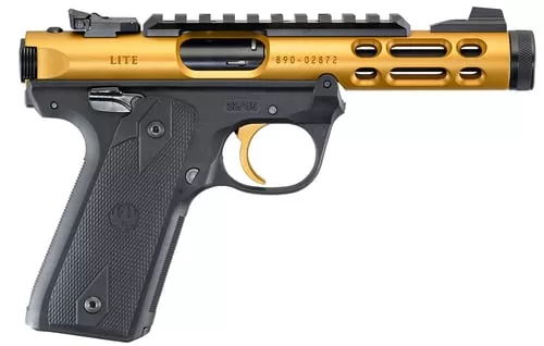 RUGER MRK IV LITE 22LR 4.4" GLD 10RD