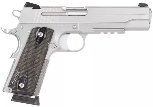 SIG 1911R 45ACP 5" 8RD STS NS BLK