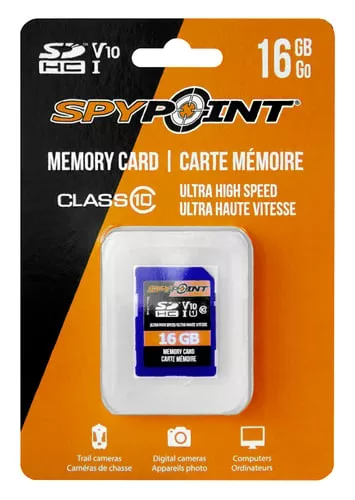 SPYPOINT TRAIL CAM 16GB SD CAR