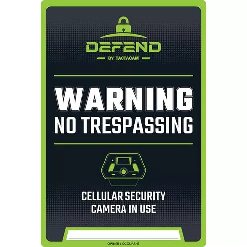 Tactacam Defend No Tresspassin
