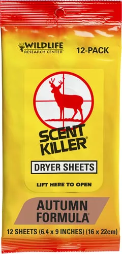 WRC DRYER SHEETS SCENT KILLER