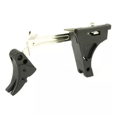 Zev Technologies Fulcrum Adjustable Drop In Trigger Upgrade Kit | For Glock Gen 1-3 | 9mm | Black / Black | FUL-ADJ-DRP-9-B-B